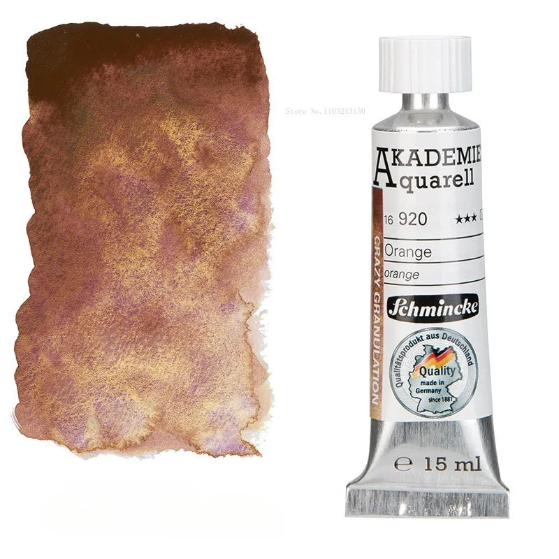 Schmincke-Jus de peinture d'interconnexion, pigment allemand, document de précipitation, département d'art universitaire, jus de peinture, peintures, 15ml, 6 couleurs