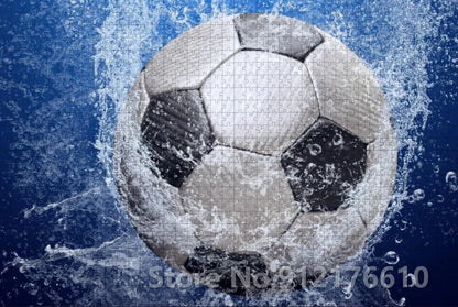 Puzzle de sport de football pour adultes et enfants, jeu familial, décompresser dos, puzzle en papier, jouets cadeaux, 300 pièces, 500/1000 pièces