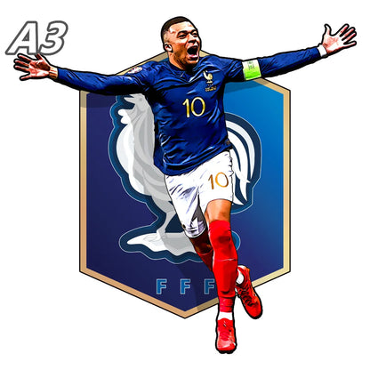 Puzzle étoile de Football Puzzle en bois étoiles de sport Puzzle pour enfants adultes éducatif fabuleux cadeau 300 pièces bricolage Puzzle jouets