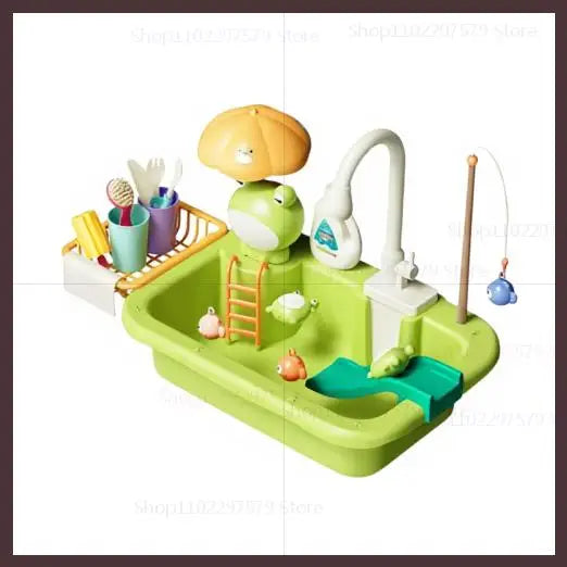 Évier de cuisine pour enfants, lave-vaisselle, ensemble de jeu, jouets pour course à l'eau, simulation de nourriture, jouets de pêche, jeu de rôle, cadeaux d'anniversaire pour enfants, amusant imaginatif