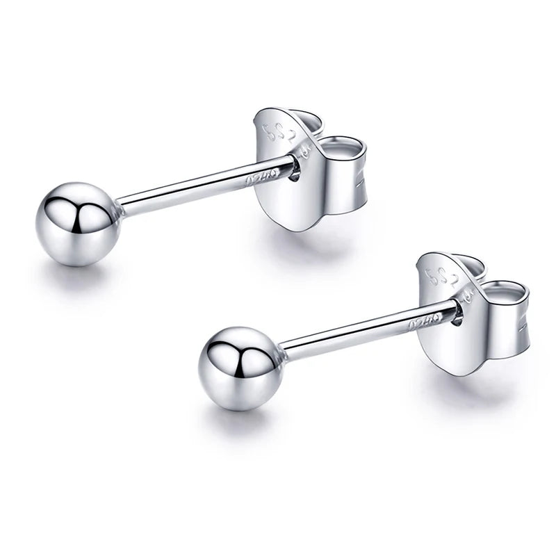 WOSTU boucles d'oreilles cœur fleur 100% argent Sterling 925 perle petites boucles d'oreilles pour femmes mariage fiançailles bijoux cadeaux