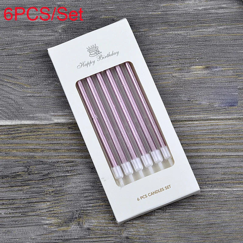 Bougie de joyeux anniversaire style crayon créatif