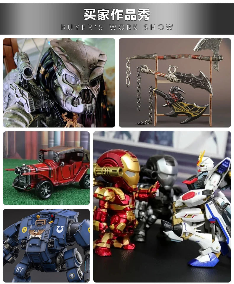 Pigment de peinture de document métallique, affaires militaires, jouets en argile faits à la main, modèle de revêtement à la main, coloration stylo SX01-SX024 revêtement Staline