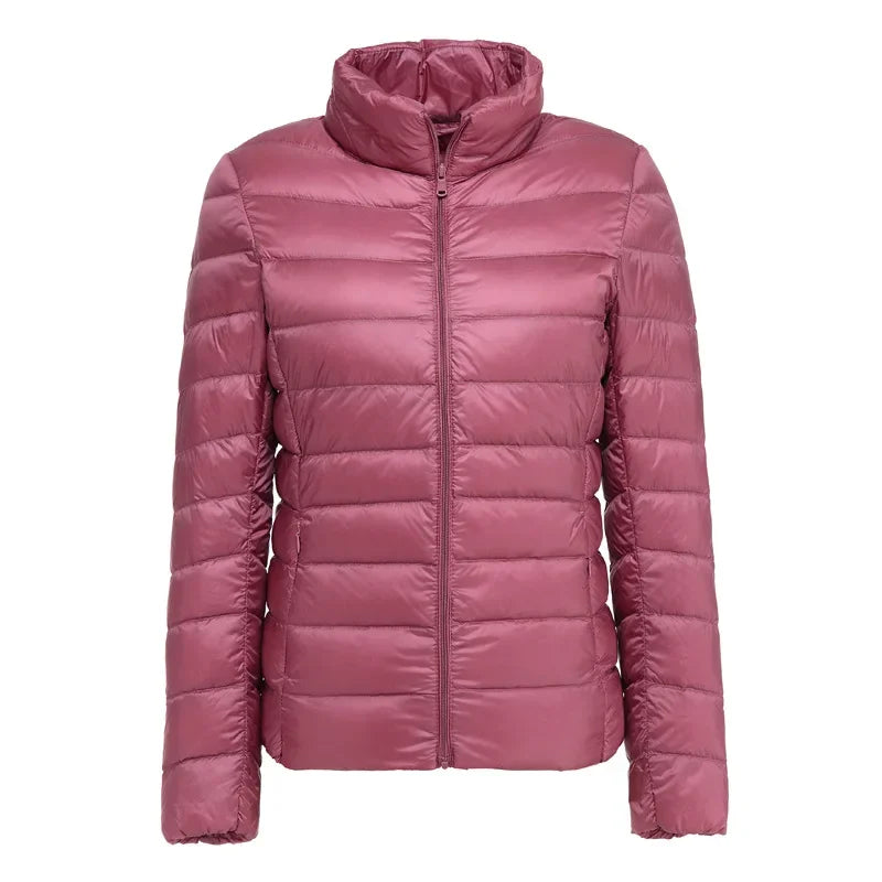 2025 nouveau UZZDSS automne femmes ultraléger mince doudoune 90% duvet de canard blanc vestes à capuche manteaux costume vestes WYRF 1051968
