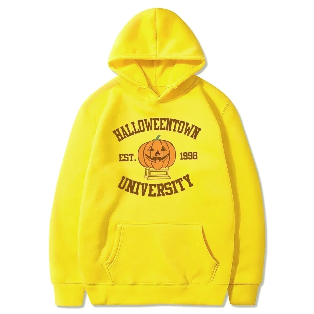 Halloweentown sweat à capuche Est 1998 imprimé pull Vintage Halloween ville automne hiver femme à la mode Halloween fête sweats à capuche