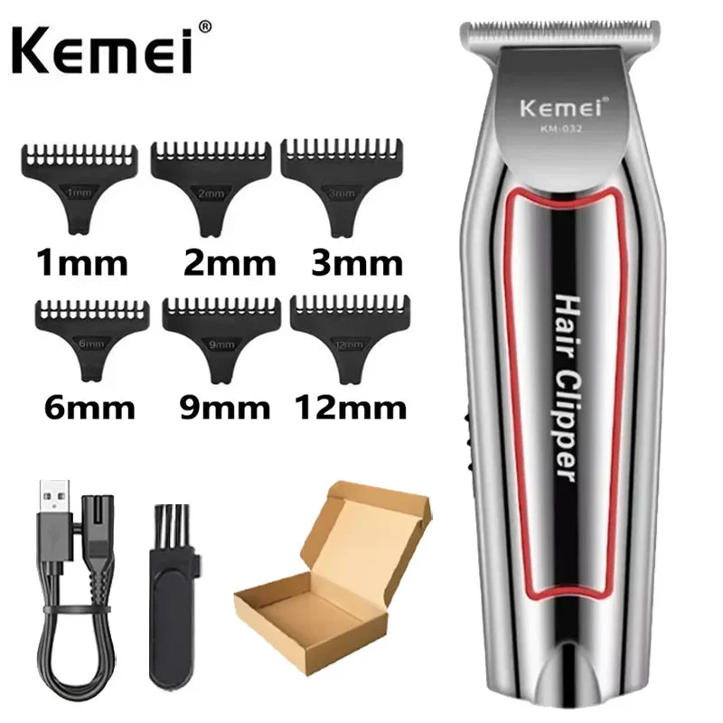 Kemei tondeuse à cheveux tondeuse à barbe électrique pour hommes tondeuse à cheveux coupe de cheveux Machine coupe de cheveux Kit de toilettage KM-032 tondeuse à cheveux