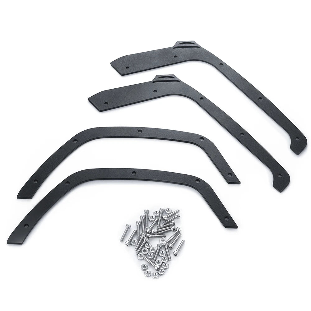 AXSPEED-Roue en acier inoxydable EyebloggFender Flares pour Axial SCX10 III AXI03007 Guitar EP Wrangler 1/10 RC inoler Car Shell Body Parts