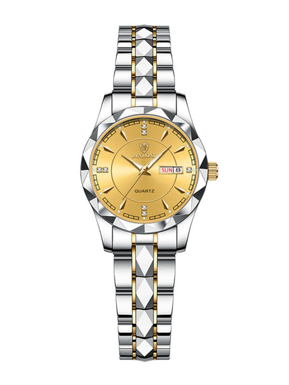 BINBOND montres  en acier inoxydable montre à Quartz étanche lumineux Date