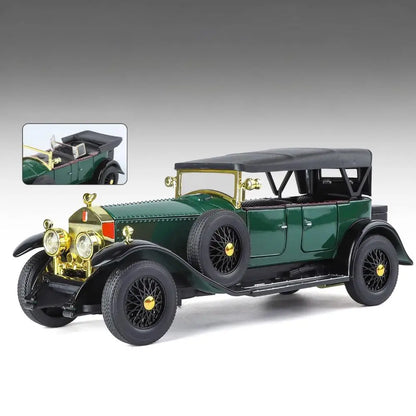 1:24 Rolls Royce Phantom I 1925 luxe classique rétro berline alliage métal moulé sous pression modèle voiture son lumière retirer Collection passe-temps