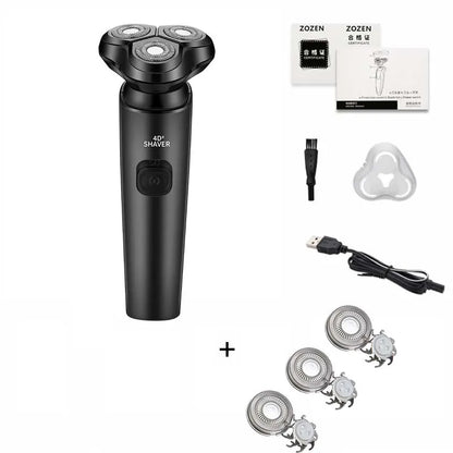 ZOZEN rasoir électrique rasoir électrique Rechargeable tondeuse à cheveux coupe Machine à raser pour hommes tondeuse à barbe humide-sec double usage