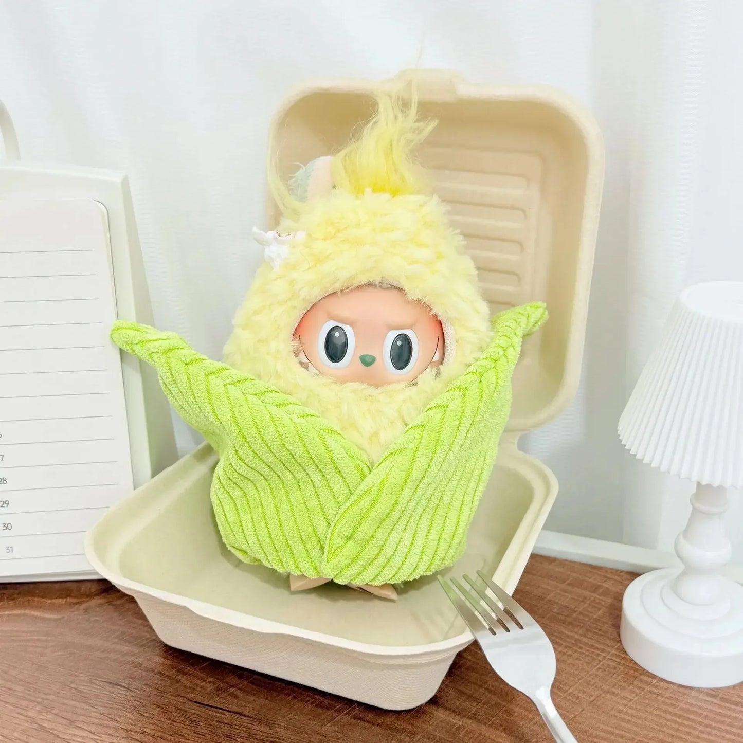 Vêtements de poupée pour Labubu Wacky Mart ami crevettes, vêtements faits à la main 17cm, accessoires de poupée pour déguisement Labubu V1 V3