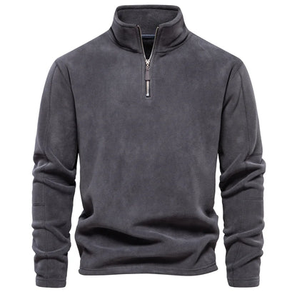 FGKKS 2023 sweat à capuche décontracté en plein air hommes chaud col à glissière haut de haute qualité conception sweat à capuche chaud hommes