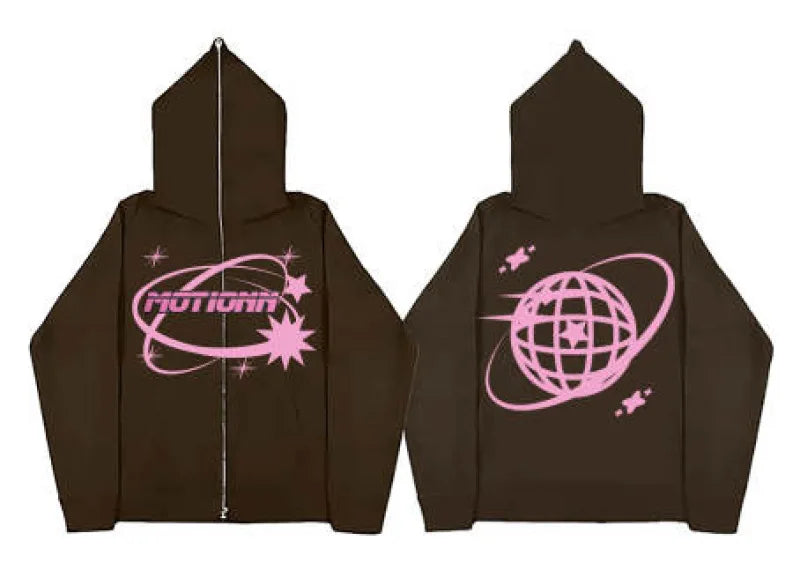 Sweat à capuche zippé Halloween V-Star Vizion Cobweb Dark Hip, sweat à capuche rétro américain, veste tendance pour hommes de la rue 2025, sweat à capuche surdimensionné