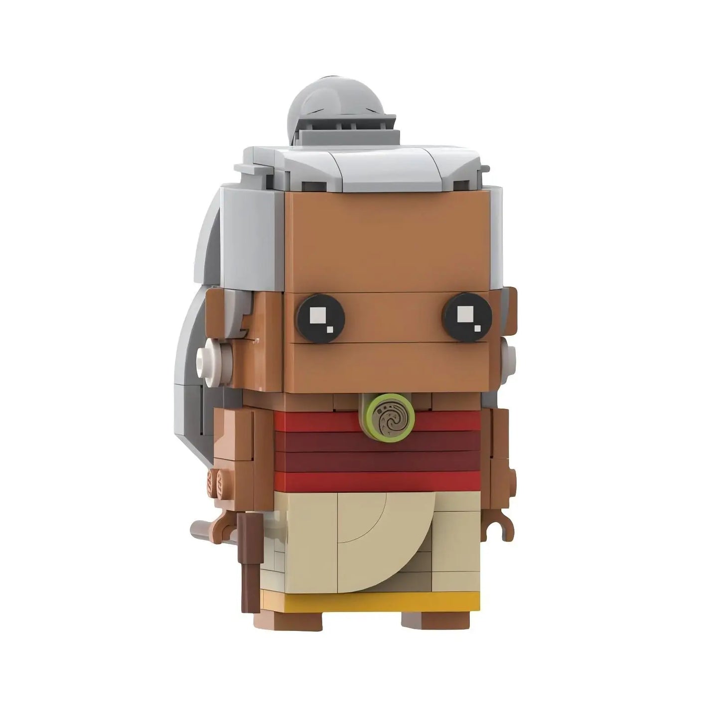 Série d'anime océan merveilleux destin personnage de dessin animé blocs de construction MOC cochon et poulet assemblage modèle Puzzle jouet cadeau d'anniversaire