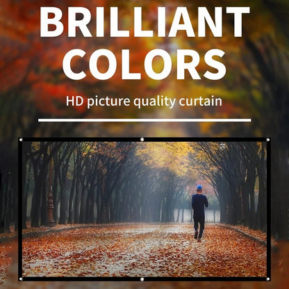 SODIAL - Écran de projection portable pour cinéma maison en plein air, HD