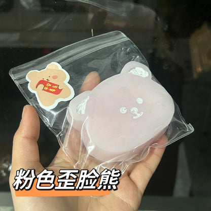 Jouet ours Squishy à presser, mignon décor de bureau, anti-Stress amusant, décompression, Fidget, cadeaux pour adolescents et enfants