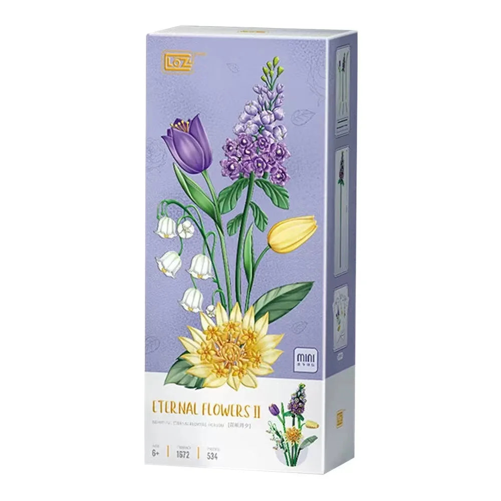 LOZ mini blocs blocs de construction filles jouets briques à monter soi-même fleurs Puzzle femmes cadeau décor à la maison 1670 1671 1672