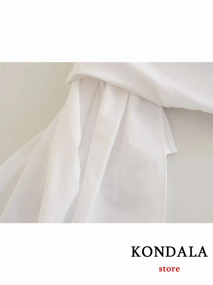 KONDALA nouveau Chic Sexy solide blanc gaine courte asymétrique Y2K femmes haut à bretelles mode 2023 plissé Zip Cool haute rue gilet