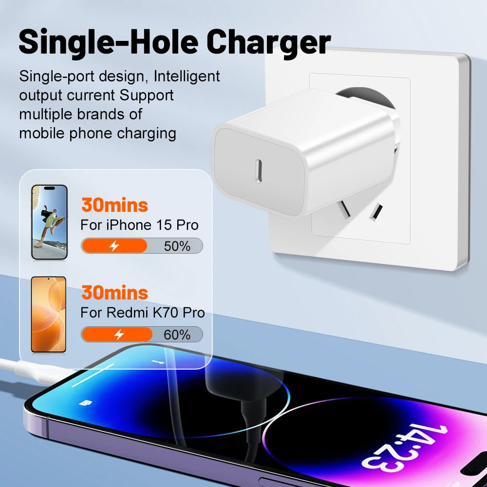 Chargeur USB C Type C 20W