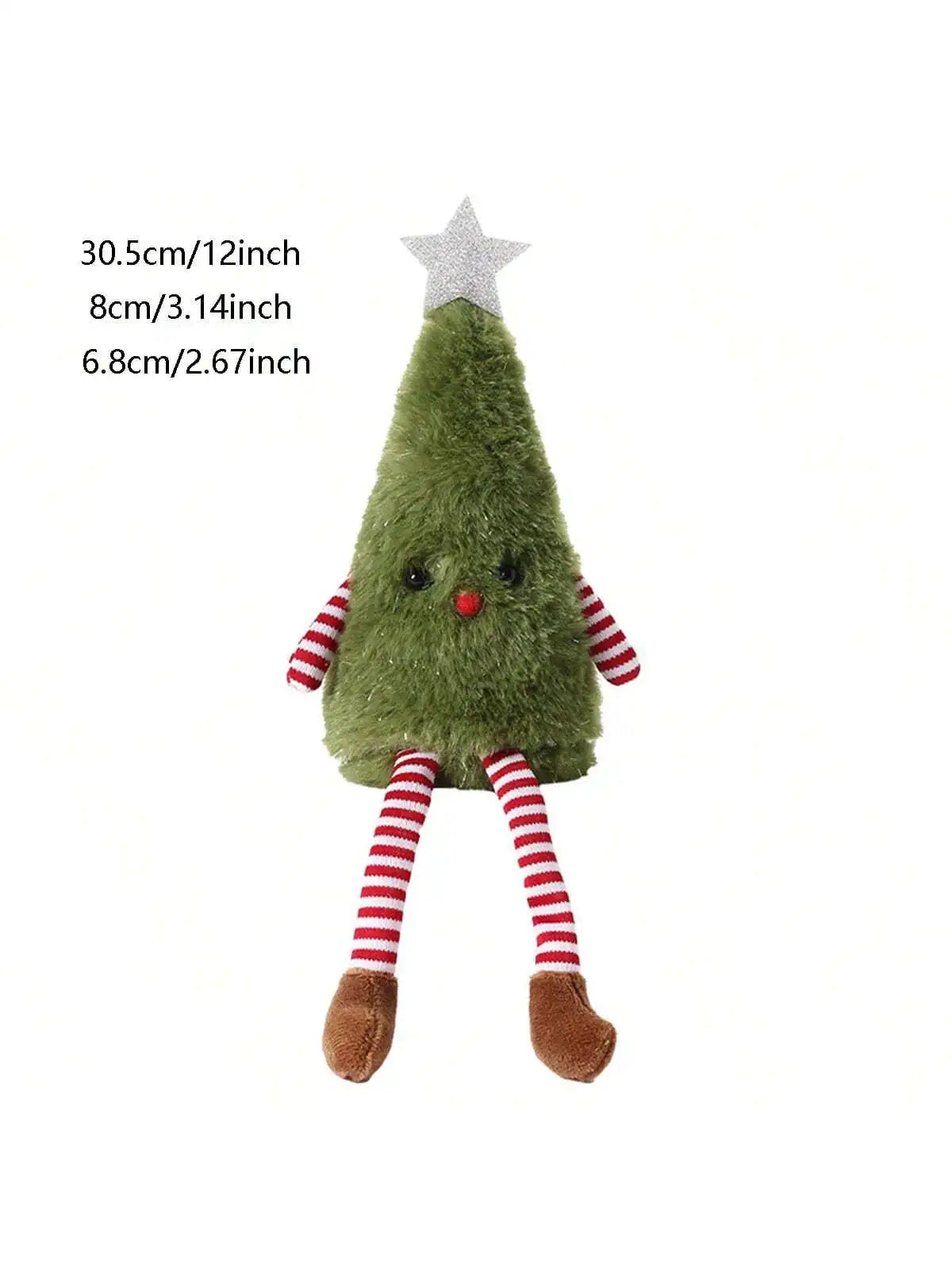 Décorations de noël en peluche mignonne, poupée d'arbre de noël, décoration de poupée de fête à domicile