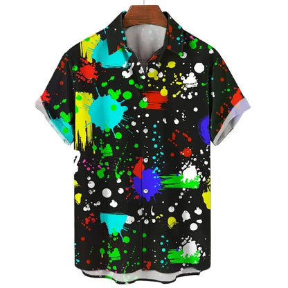 Chemise à manches courtes pour hommes, motif Design de mode printemps/été 2021, chemise imprimée numérique HD en 3D, mode jeunesse