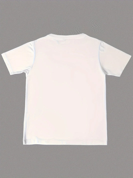 T-shirt imprimé chat, haut décontracté à manches courtes et col rond pour le printemps et l'été, vêtements pour femmes