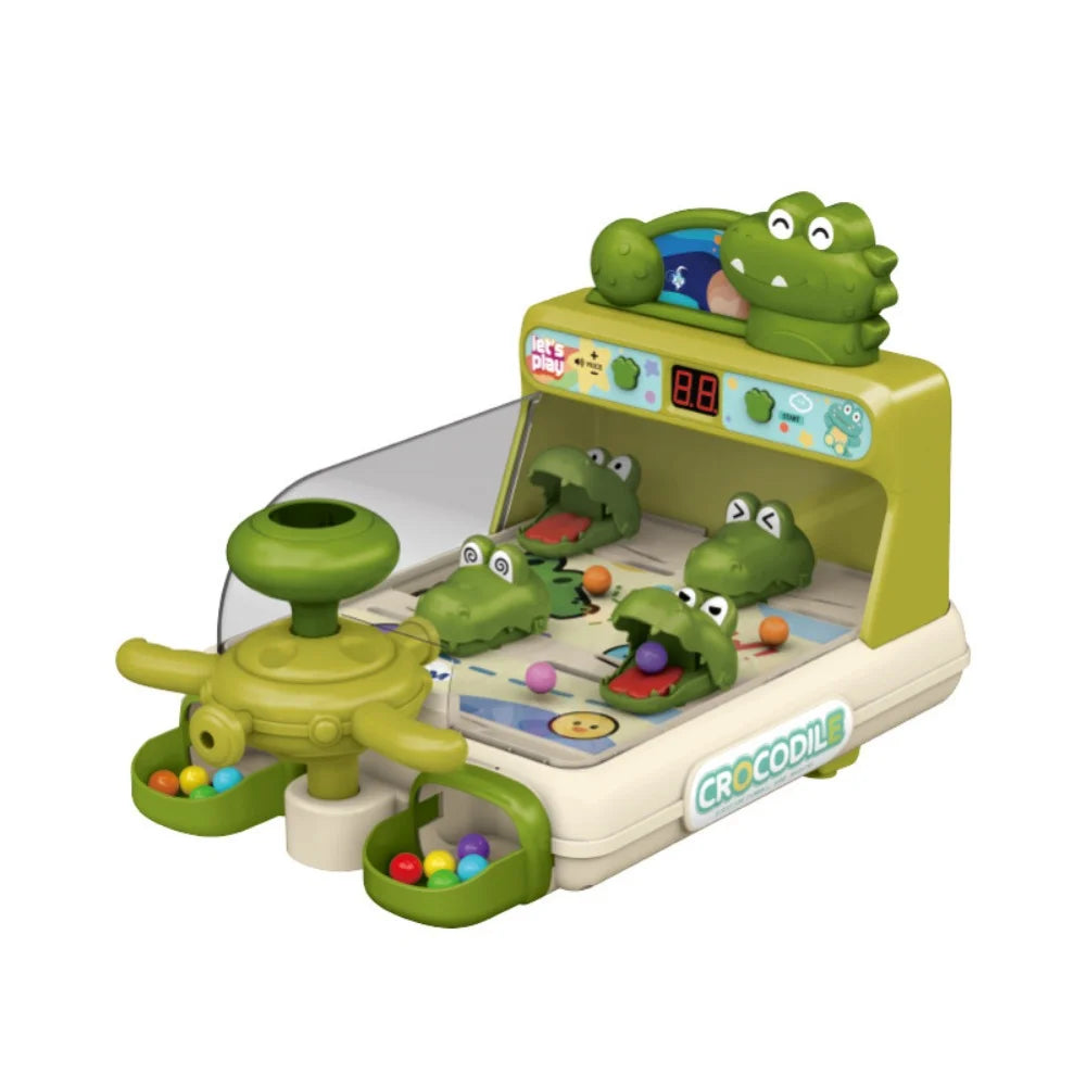 Jeux de Table Crocodile électriques, Machine de tir Pinball, Puzzle éducatif pour enfants, jouets pour garçons et filles, cadeaux pour la journée des enfants