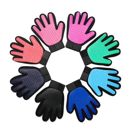 Gants de toilettage en silicone pour animaux de compagnie, brosse à cheveux et peigne pour chats, livres pour chiens, épilation, fournitures pour animaux domestiques