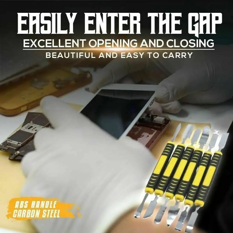 Mini pied-de-biche en métal, barre de levier à Double tête 6 en 1, démontage du cadre d'écran de la batterie, barre de levier plate, outils de réparation de moulage par Injection