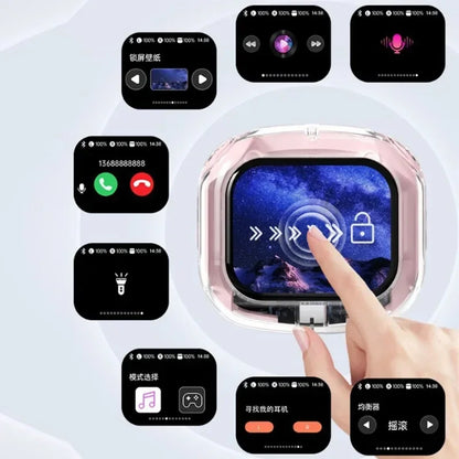 Écouteurs sans fil compatibles Bluetooth, écran LCD, TWS