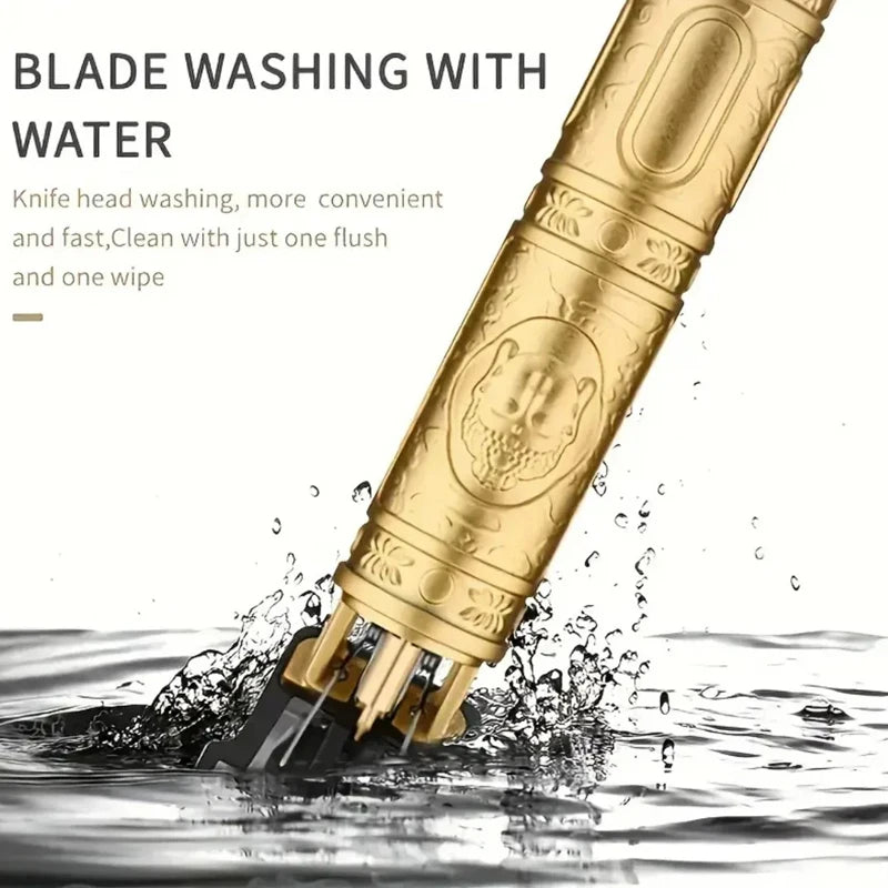 Tondeuse à cheveux Vintage sans fil, Machine de coupe de cheveux, chargeur USB, rasoir électrique Portable, barbier adapté aux hommes