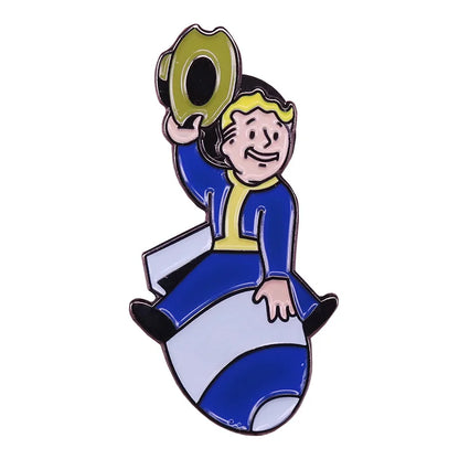 Épingles en émail dur de collection de jeux créatifs, broche d'insigne d'anime pour garçons, sac à dos,