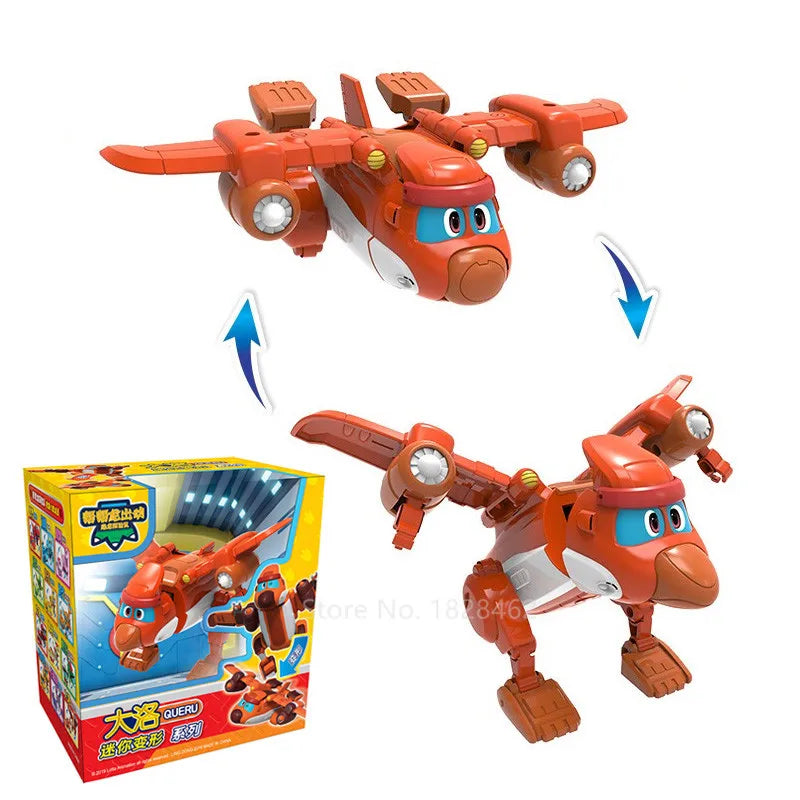 Min Gogo Dino ABS déformation voiture/avion figurines REX/PING/VIKI/TOMO Transformation dinosaure jouets pour enfants cadeau