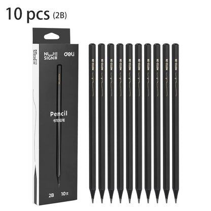 Deli -  10 pièces crayon papier 2B/HB