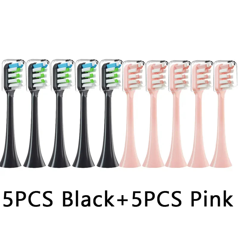 Têtes de brosse de rechange pour Xiaomi SOOCAS X3 X5 V1 X3U, 5 à 10 pièces, têtes de brosse à dents électrique, poils Dupont scellés emballés