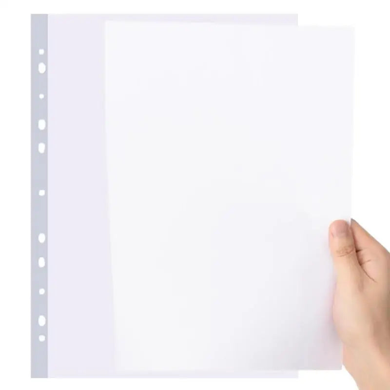 100 pièces 11 trous A4 dossiers de fichiers perforés