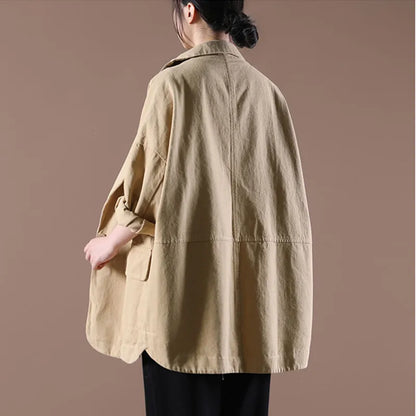 Printemps automne 2025 nouvelle femme coréenne costume ample manteau femmes littéraire un bouton solide Blazer veste Cardigan vêtements d'extérieur femme