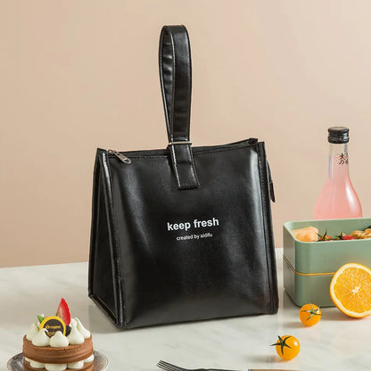 Sacs à déjeuner imperméables à bandoulière en cuir