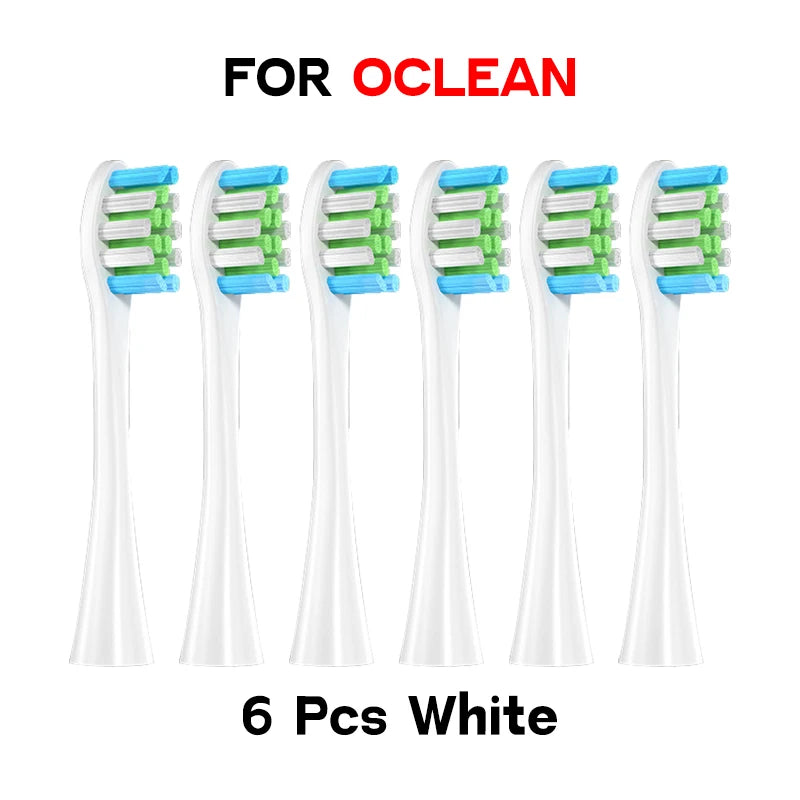 Têtes de brosse à dents de rechange, 10 pièces, pour Oclean, gamme complète, buses DuPont souples, scellées sous vide, emballées
