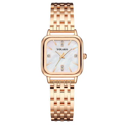 MAYZHISU-Montres simples pour femmes, montre fine rétro, montre-bracelet de luxe à quartz