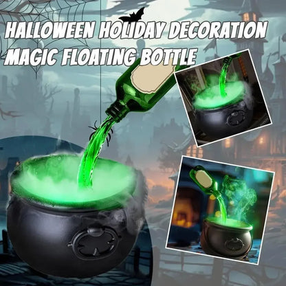 Cauldron de sorcière d'Halloween avec lumière LED et brumisateur de brouillard, décor de squelette pour fête effrayante Hocus Pocus, maison, fête d'Halloween