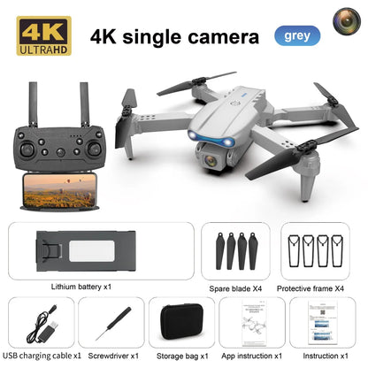E99 K3 Pro 4k Drone HD caméra grand Angle Mode de maintien élevé pliable Mini Dron WIFI photographie aérienne RC quadrirotor jouets hélicoptère