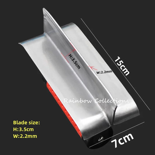 Outils de carrelage en acier de haute qualité, truelles de travailleurs, plâtrage, décoration, opaque, céramique, béton, joint, outil exécutif, 15x7cm, 1 pièce