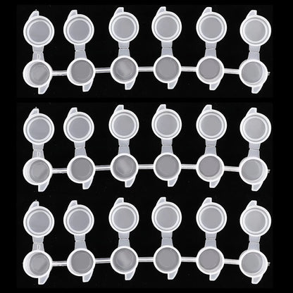 Pot de peinture vide à 10 bandes, 3ml 5ml, Mini récipient de peinture acrylique vide, conteneur de stockage de bandes avec couvercles pour peinture d'art et d'artisanat