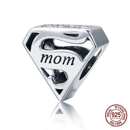 WOSTU – breloques Vintage en forme de cœur, 100% argent Sterling 925,