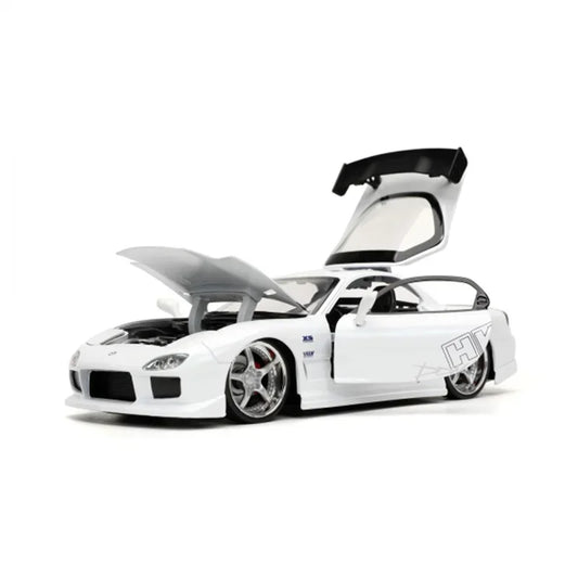 Jada 1:24 1993 Mazda RX-7 jas7 Haute Simulation Diecast Voiture En Alliage De Métal Modèle De Voiture Jouet Pour Enfants Cadeau Collection J214