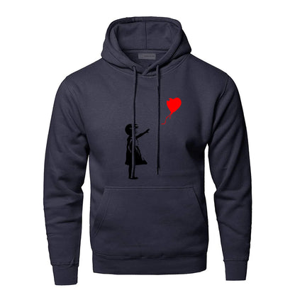 Banksy Love – sweat à capuche pour homme et fille, sweat-shirt Kcco, imprimé, chaud, hiver, automne
