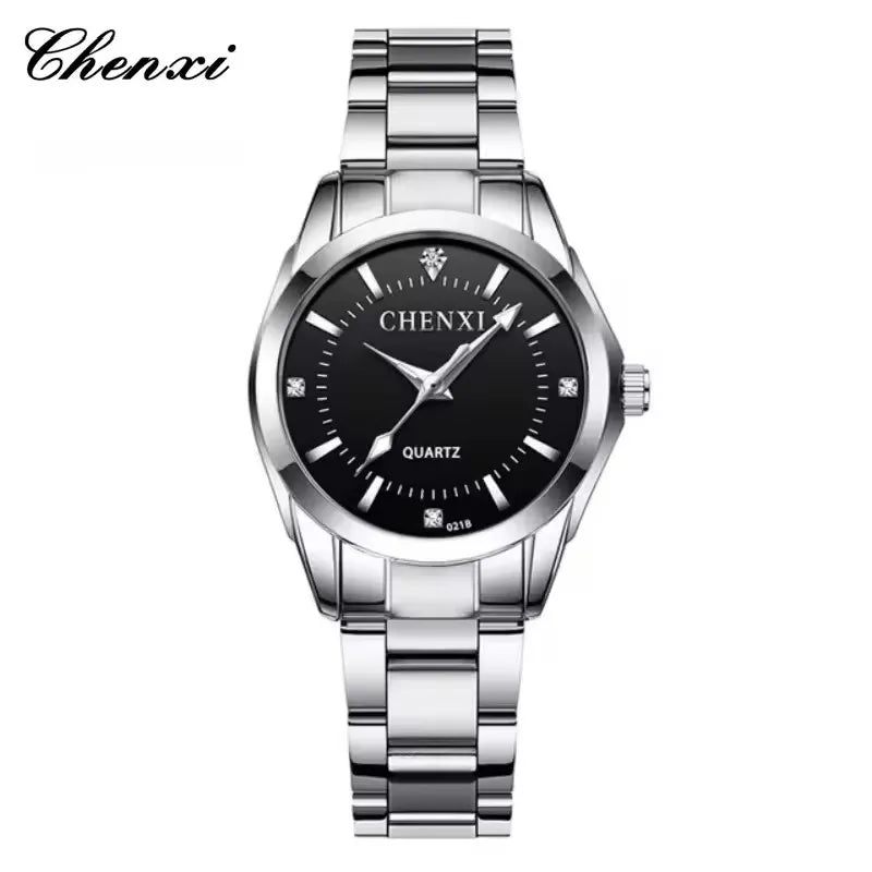 CHENXI 021B montre à Quartz pour femmes mode élégante étanche bracelet en acier inoxydable