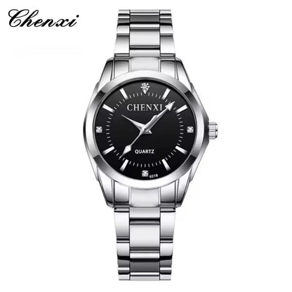 CHENXI 021B montre à Quartz pour femmes mode élégante étanche bracelet en acier inoxydable