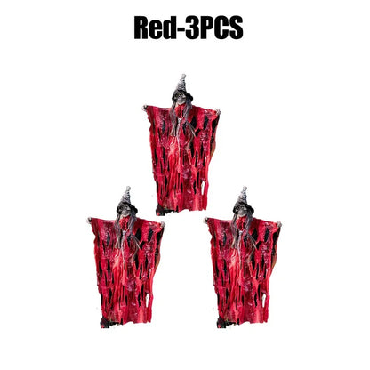 Pendentif Effrayant à Commande Vocale pour Halloween, Crâne, Fantôme, Ornements pour Pelouse, Jardin, ix, Accessoires de Décoration de Maison Hantée